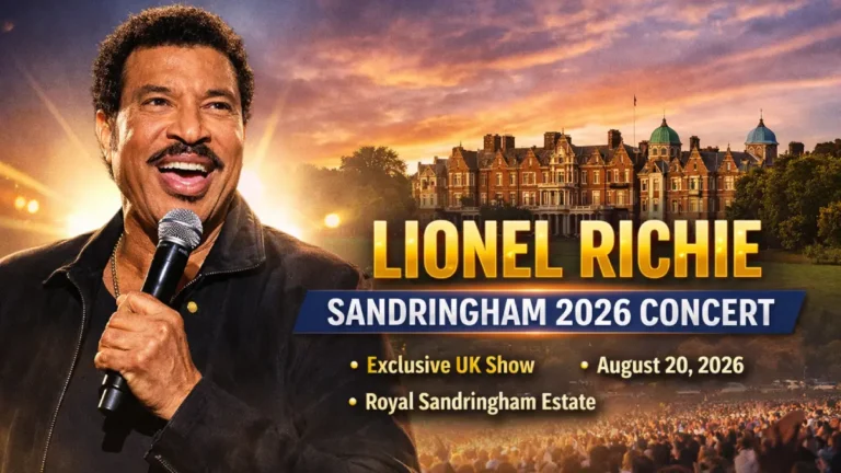 Lionel Richie Sandringham 2026 Concert Details