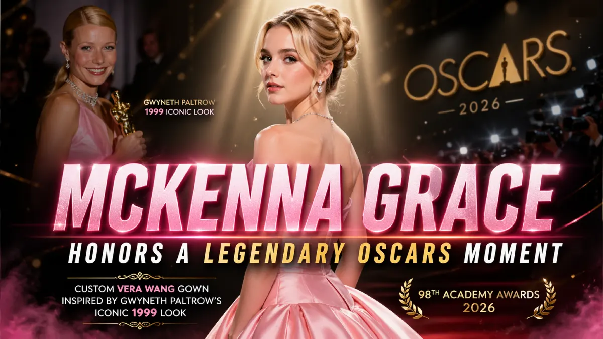 McKenna Grace Revives Iconic Oscars Fashion Moment