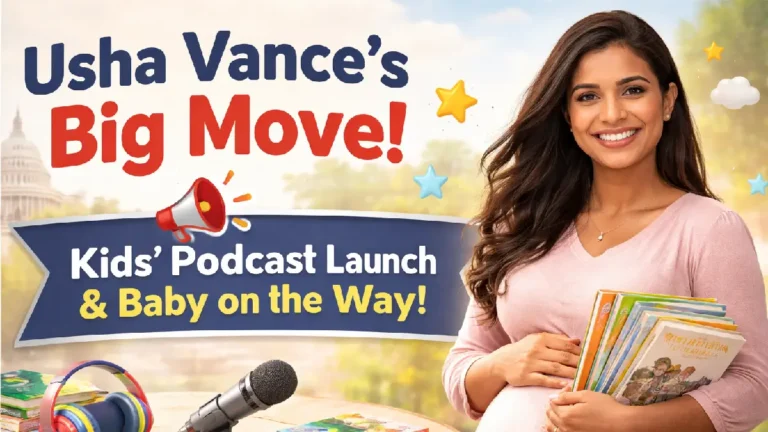 Usha Vance kids podcast 2026