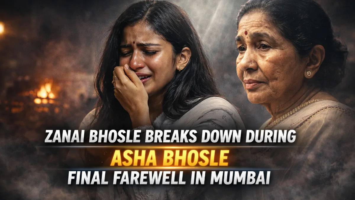 Zanai Bhosle's Emotional Breakdown at Asha Bhosle Funeral Explained