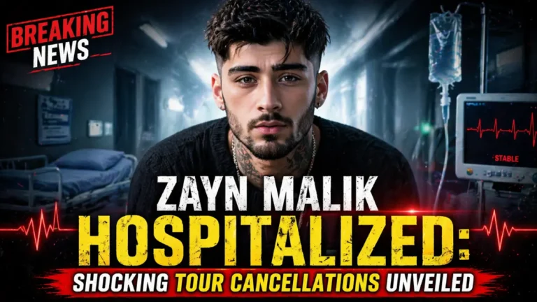 Zayn Malik Hospitalized Shocking Tour Cancellations Unveiled