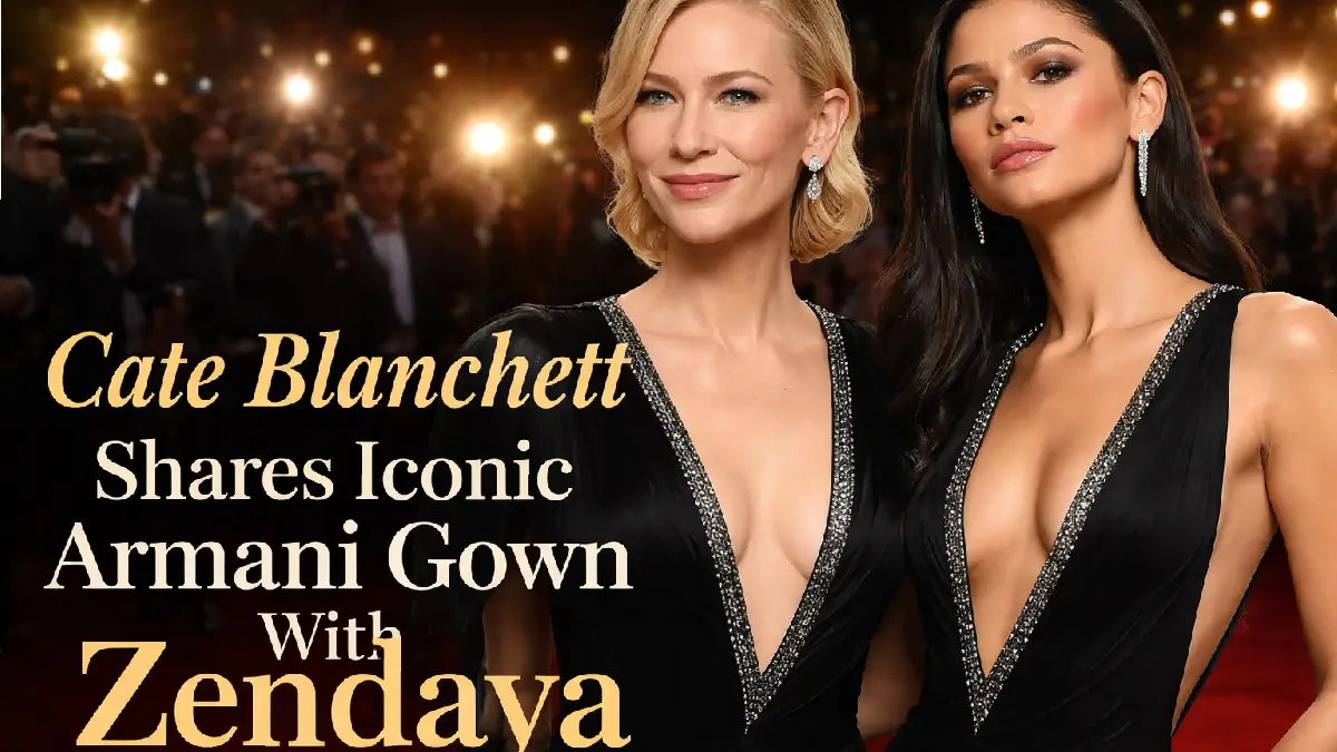 Zendaya stuns in Cate Blanchetts iconic Armani gown
